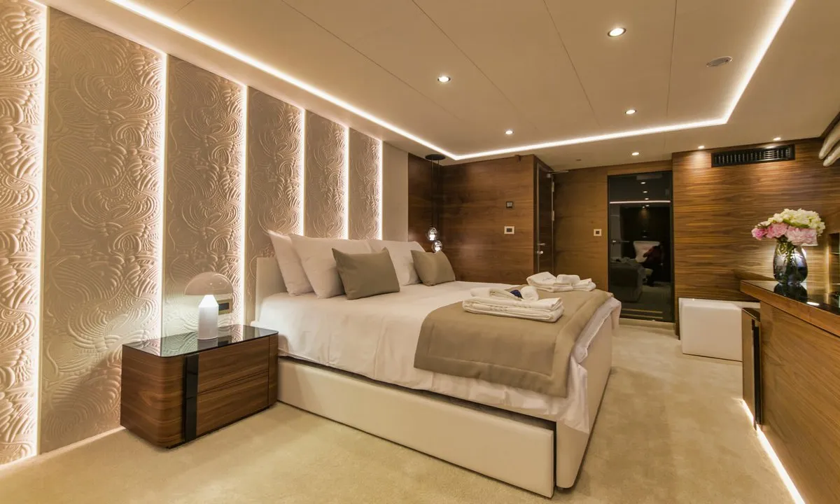 Cabin on Anthea, a Odisej Ltd MY Custom Anthea motor yacht at Split, Croatia