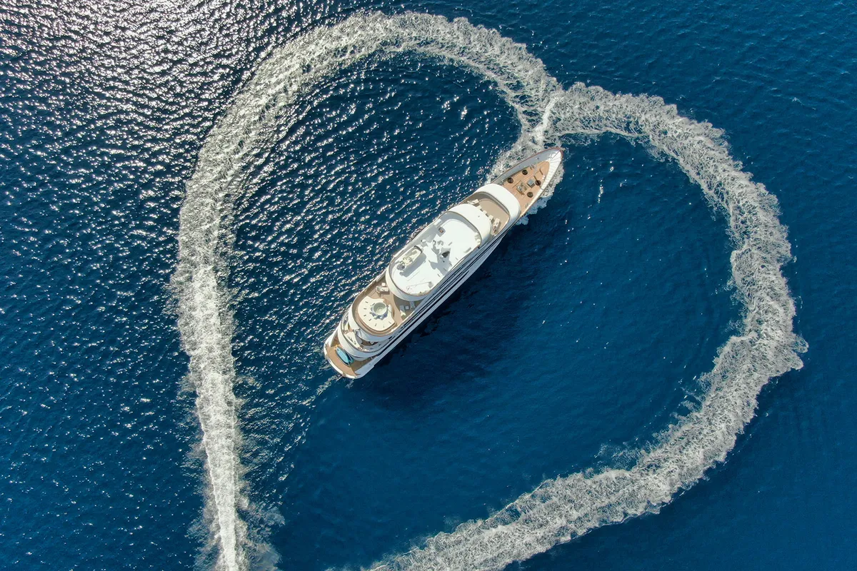 Exterior view of Anthea, a Odisej Ltd MY Custom Anthea motor yacht at Split, Croatia