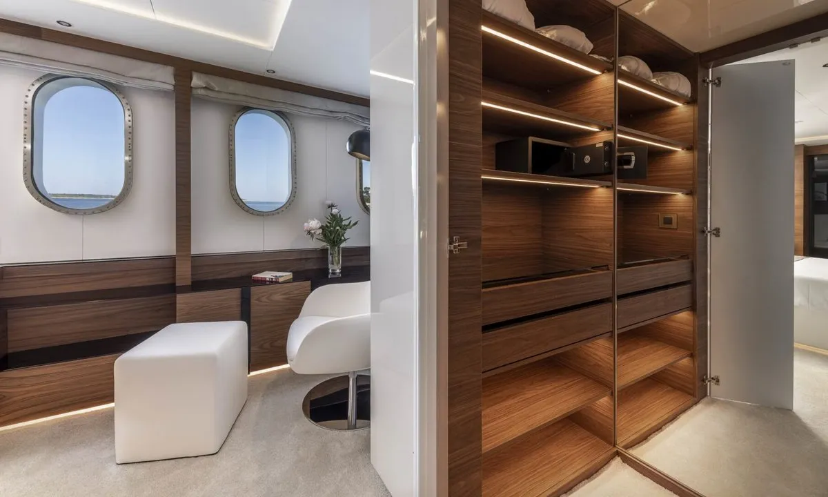 Cabin on Anthea, a Odisej Ltd MY Custom Anthea motor yacht at Split, Croatia