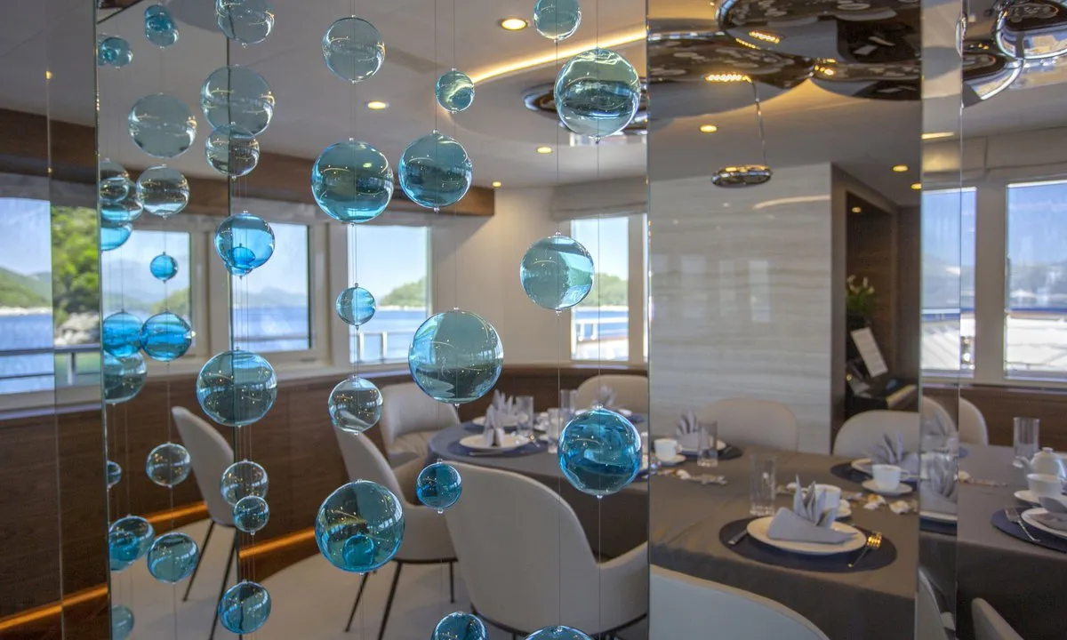 Salon of Anthea, a Odisej Ltd MY Custom Anthea motor yacht at Split, Croatia