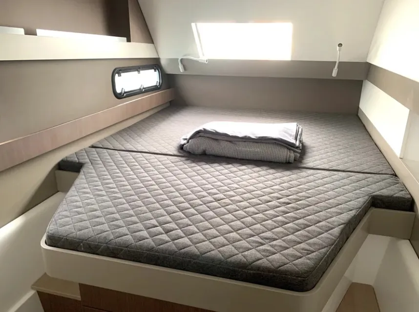 Cabin on Medusa I, a Bali 4.1 catamaran at Municipal Unit of Lefkada, Greece