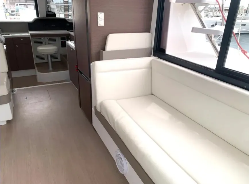 Salon of Medusa I, a Bali 4.1 catamaran at Municipal Unit of Lefkada, Greece