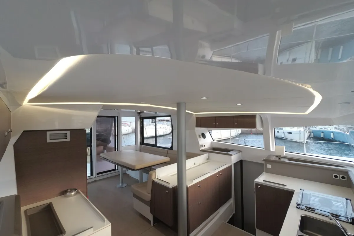Cabin on Medusa I, a Bali 4.1 catamaran at Municipal Unit of Lefkada, Greece