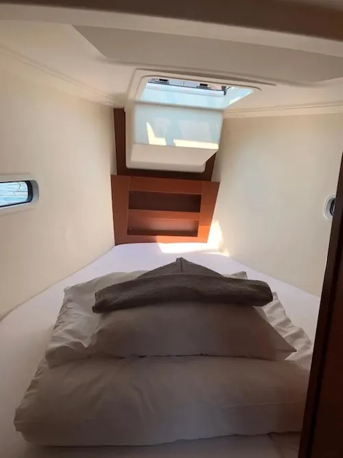 Cabin on Cassis, a Hanse 388 sailboat at Seget Donji, Croatia