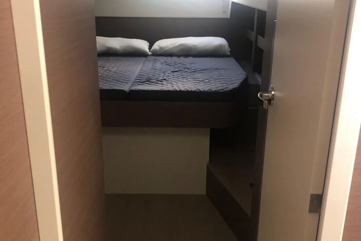 Cabin on NADIR, a Bali 4.6 catamaran at Capo d'Orlando, Italy