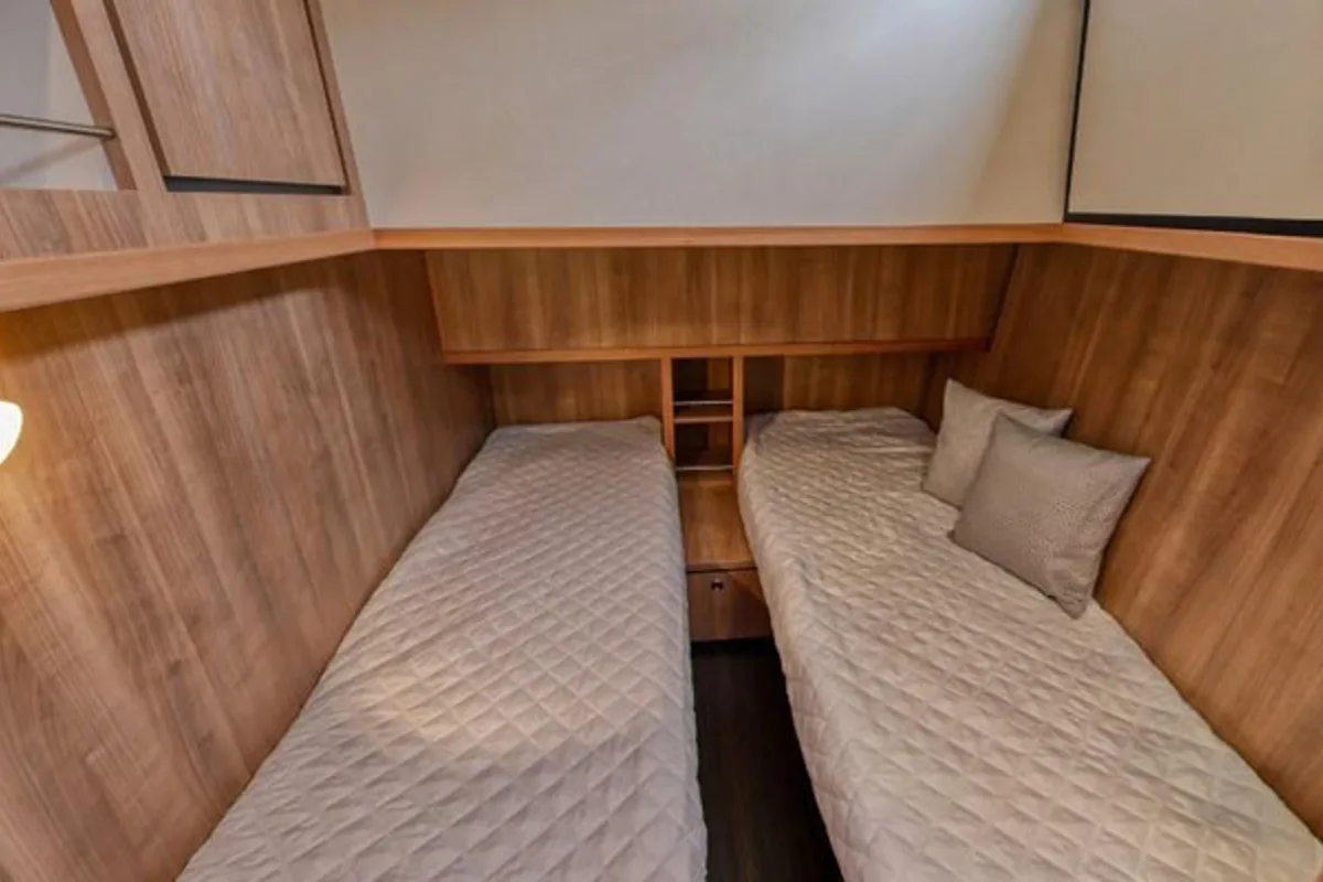 Cabin on La Barrique, a Linssen Grand Sturdy 40.0 AC motorboat at Le Landeron, Switzerland