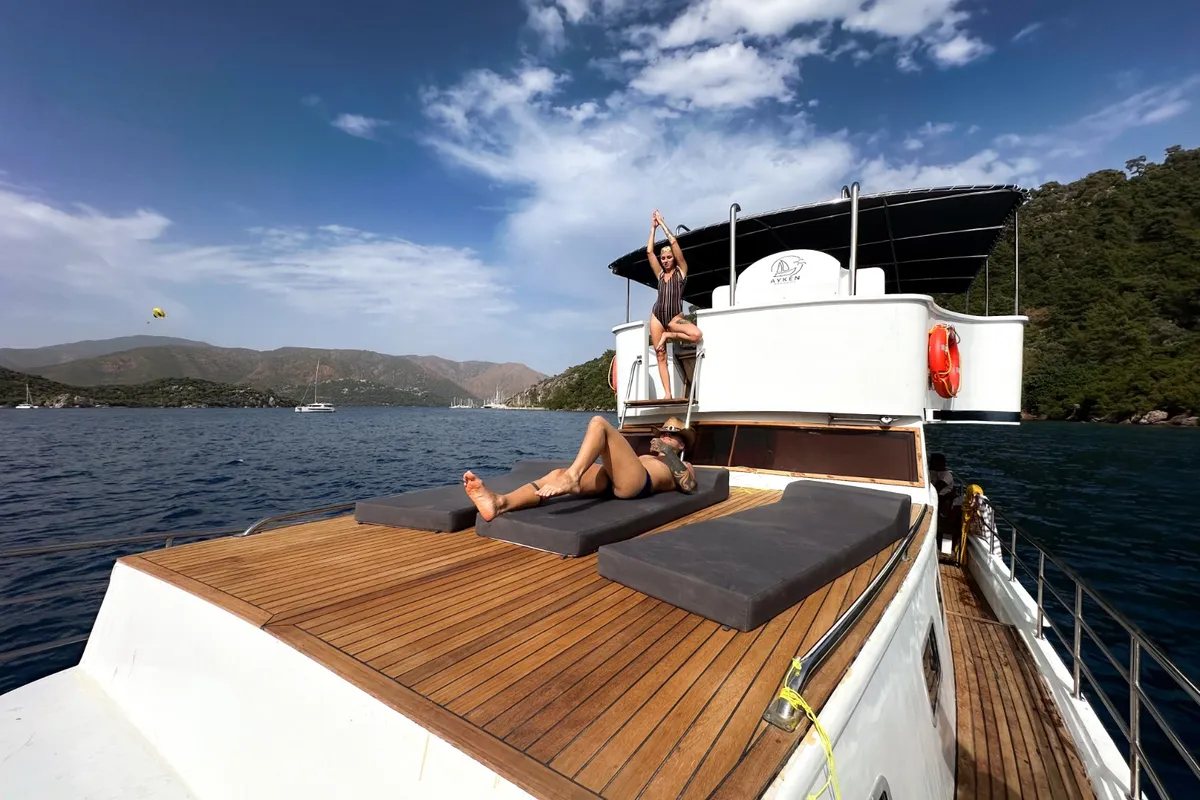 Deck of AYKEN, a Custom Made Ayken motor yacht at Bakırköy, Turkey