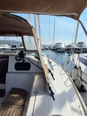 Shamal, a Elan Impression 40 sailboat at Punat, Croatia