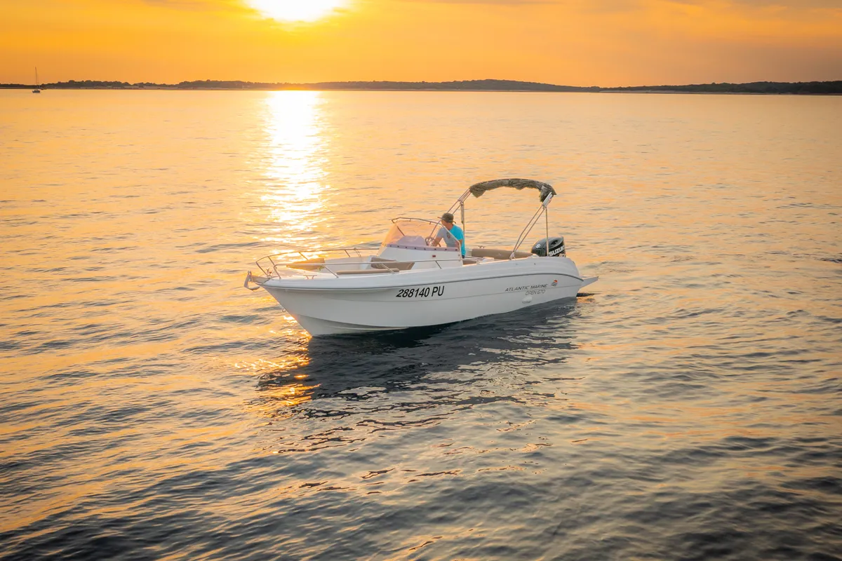Atlantic Marine, a Atlantic Marine 670 motorboat at Valbandon, Croatia