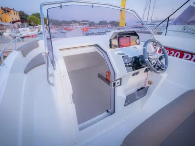 Atlantic Marine, a Atlantic Marine 670 motorboat at Valbandon, Croatia