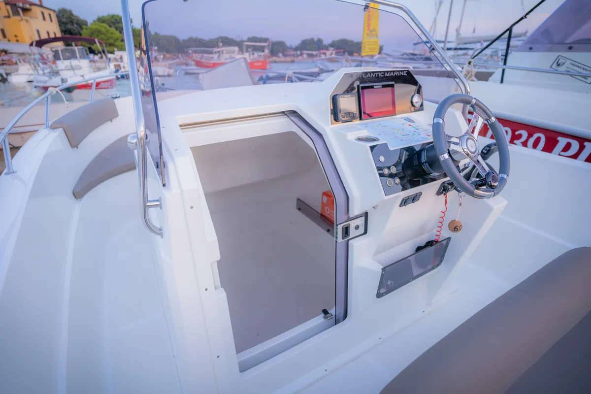 Atlantic Marine, a Atlantic Marine 670 motorboat at Valbandon, Croatia