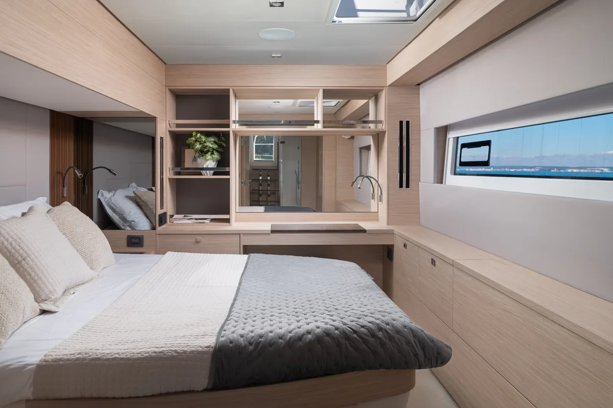 Cabin on DIAMOND DIVA, a Lagoon 60 catamaran at Split, Croatia