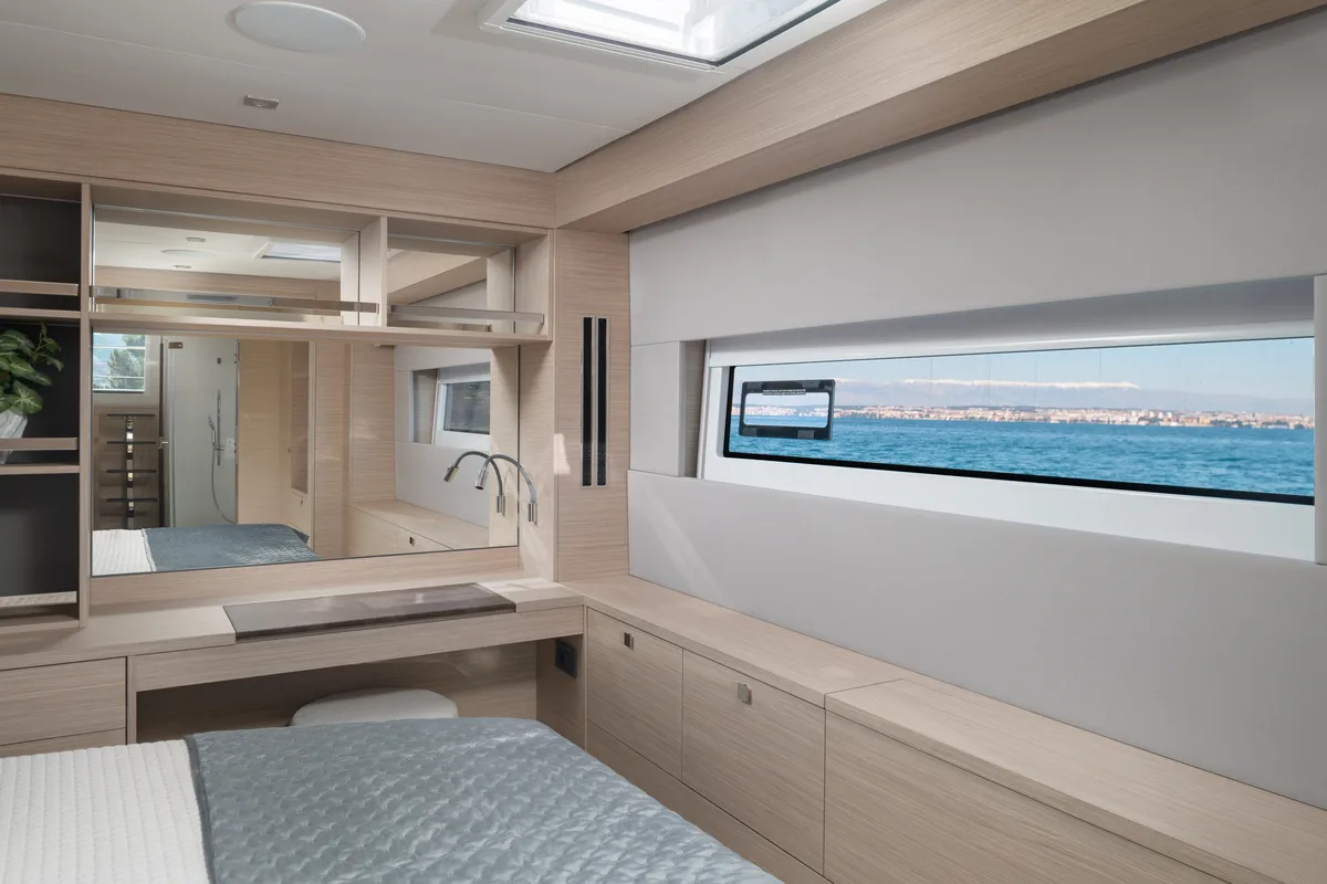 Cabin on DIAMOND DIVA, a Lagoon 60 catamaran at Split, Croatia