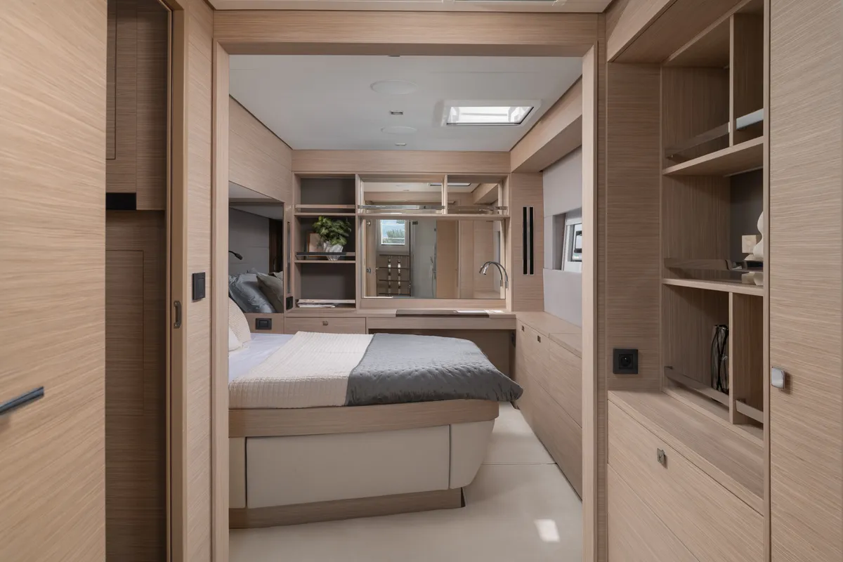 Cabin on DIAMOND DIVA, a Lagoon 60 catamaran at Split, Croatia