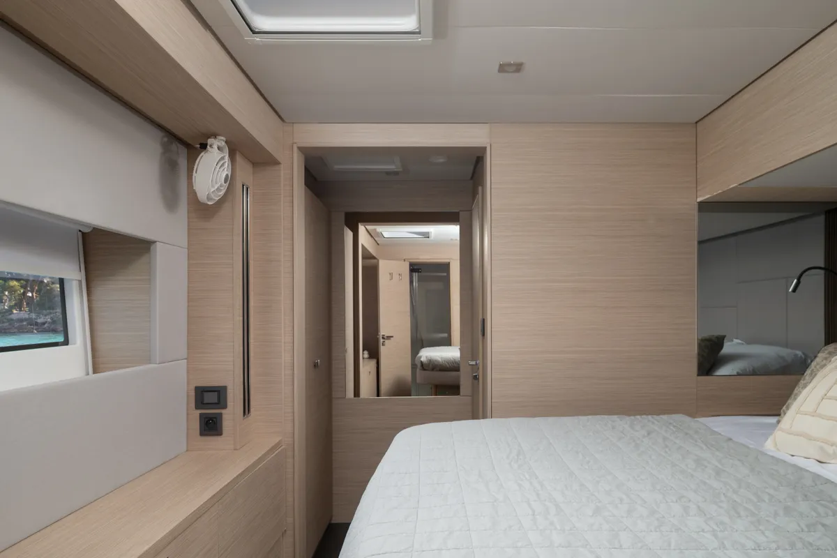 Cabin on DIAMOND DIVA, a Lagoon 60 catamaran at Split, Croatia