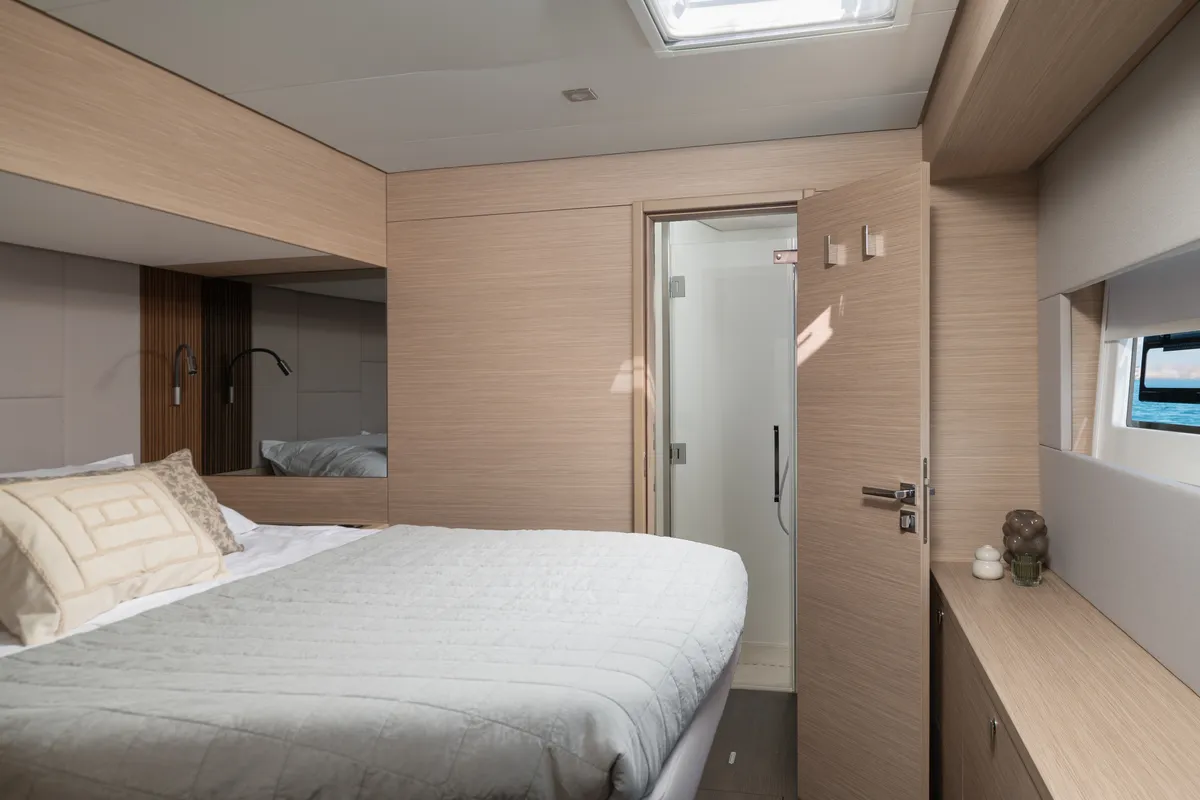 Cabin on DIAMOND DIVA, a Lagoon 60 catamaran at Split, Croatia