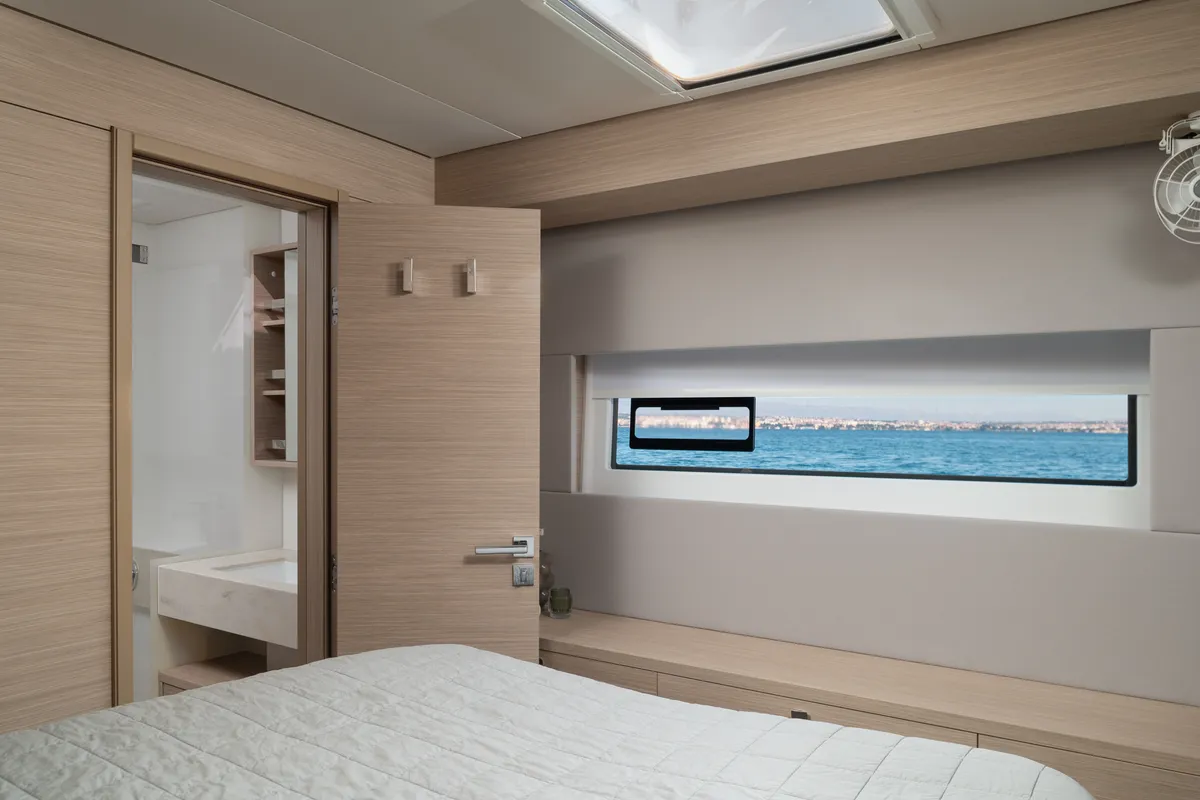 Cabin on DIAMOND DIVA, a Lagoon 60 catamaran at Split, Croatia