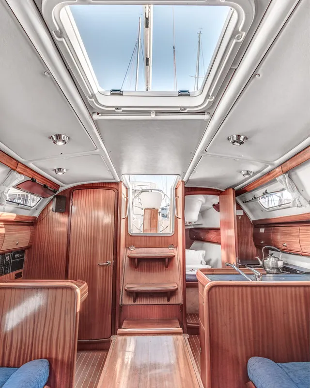 Galley of Aias, a Bavaria 32 sailboat at Kontokali, Greece