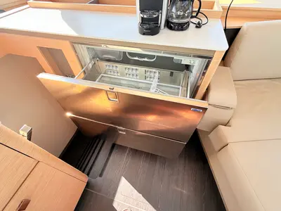 Galley of Lucky Fox, a Fountaine Pajot Aura 51 catamaran at Općina Sukošan, Croatia