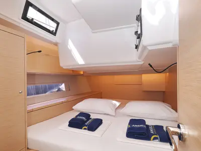 Cabin on Energy, a Dufour 470 sailboat at Vodice, Croatia