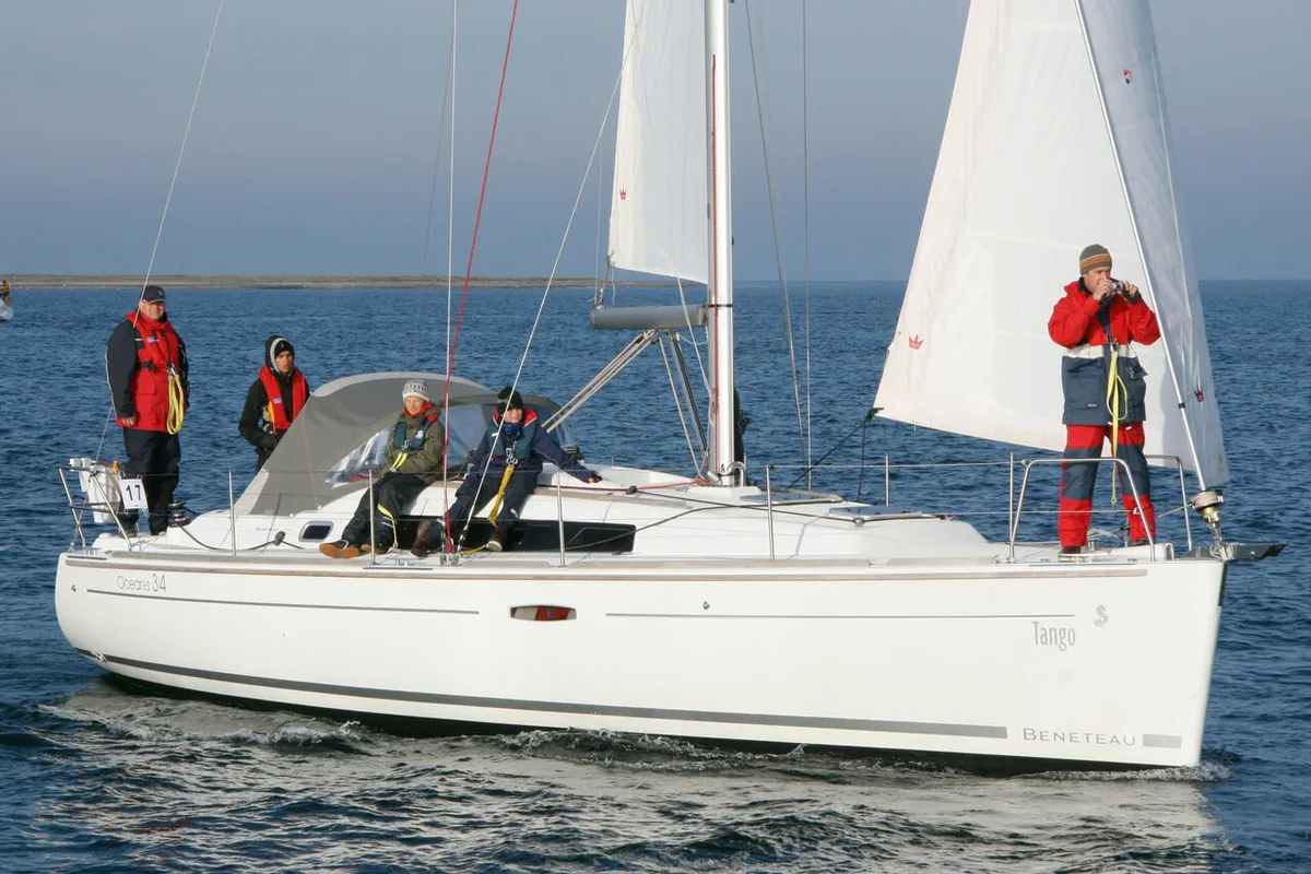 Exterior view of Tango, a Beneteau Oceanis 34.2 sailboat at Heiligenhafen, Germany