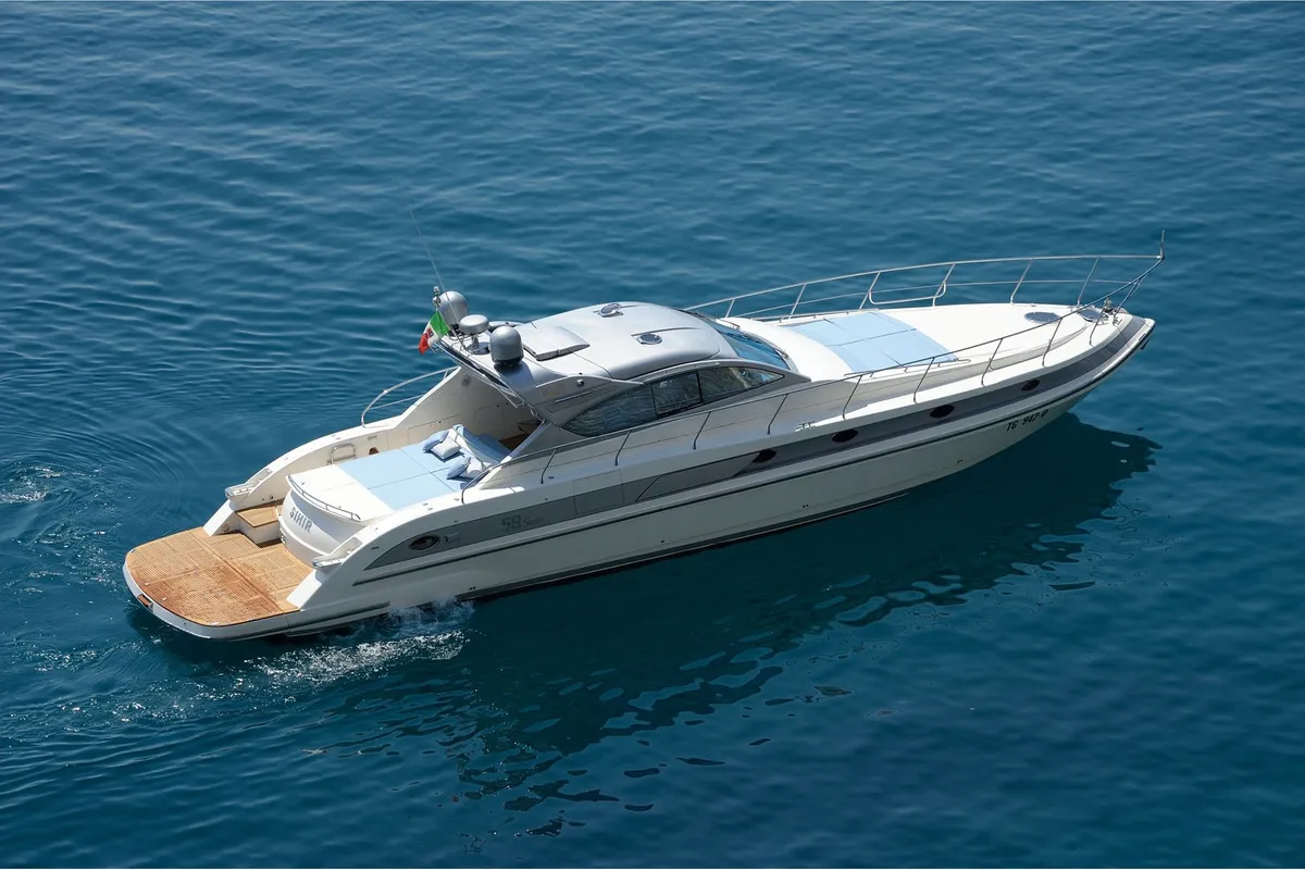 Terry Blue, a Conam 58S motor yacht at Olbia, Italy