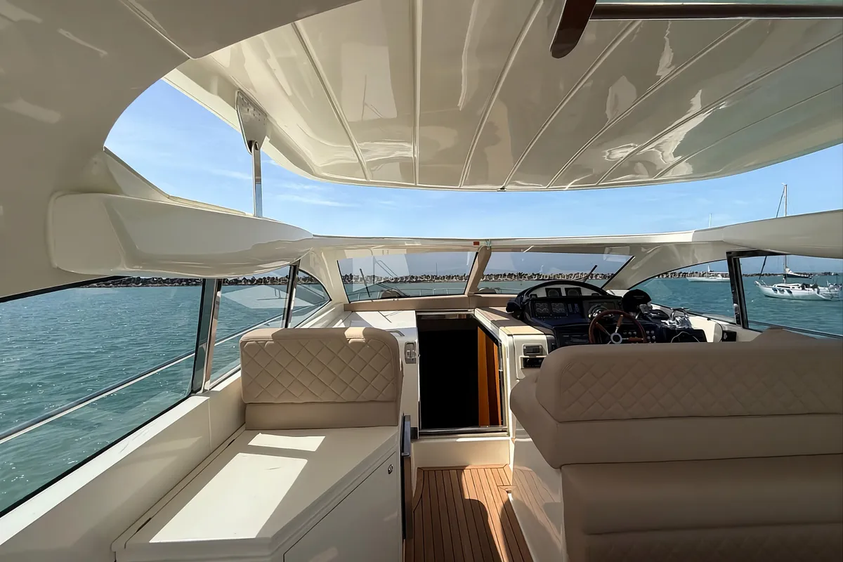 Terry Blue, a Conam 58S motor yacht at Olbia, Italy