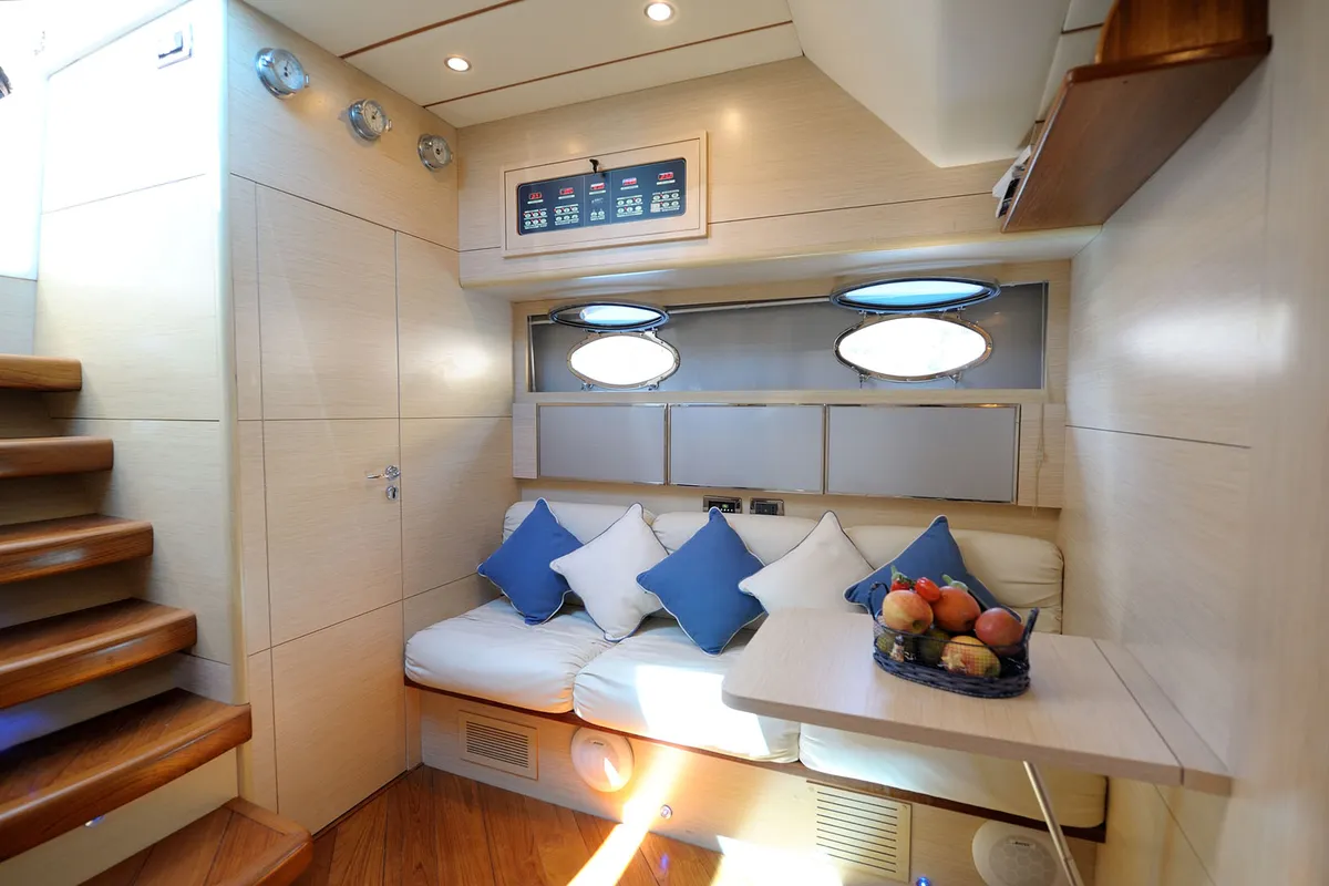 Terry Blue, a Conam 58S motor yacht at Olbia, Italy
