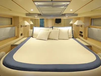Terry Blue, a Conam 58S motor yacht at Olbia, Italy