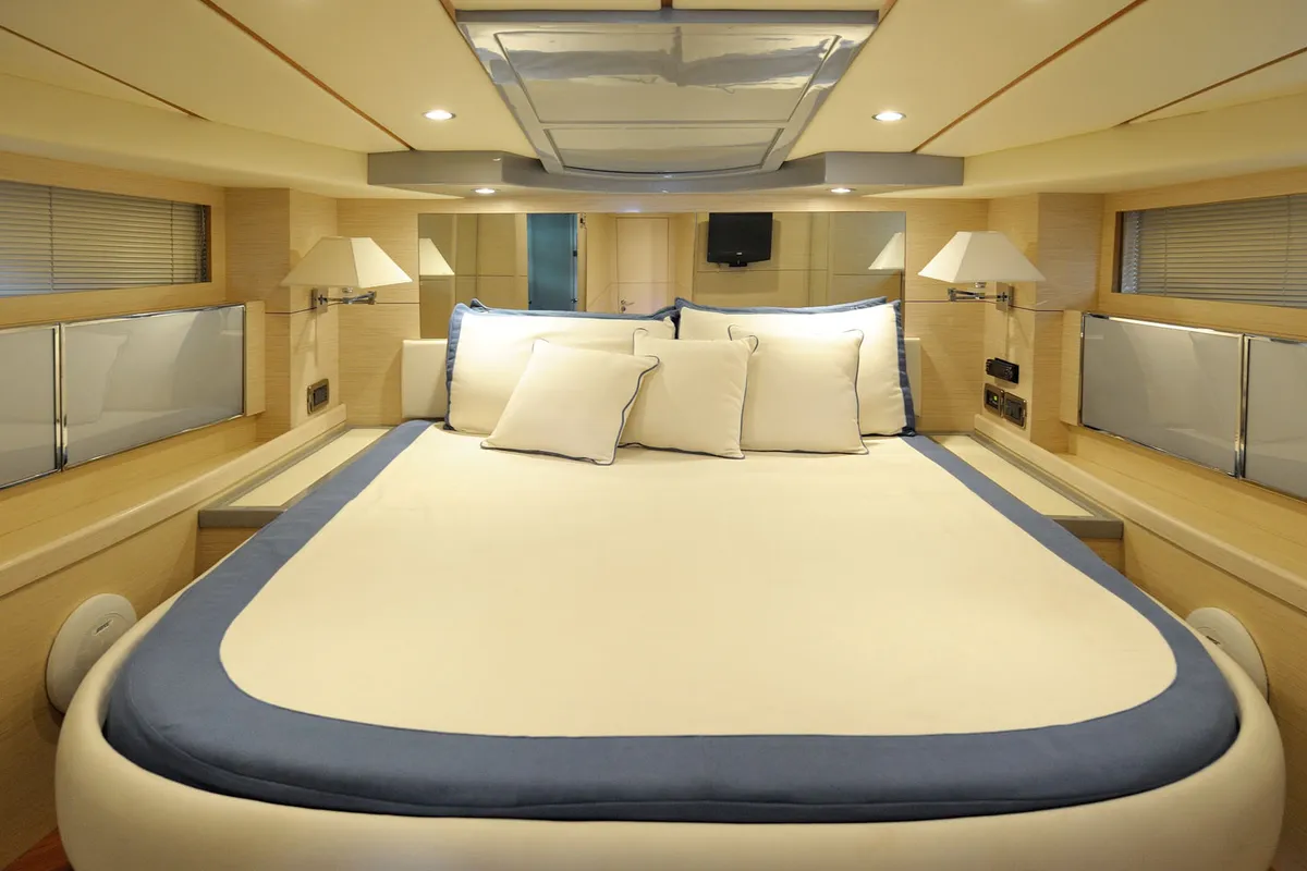 Terry Blue, a Conam 58S motor yacht at Olbia, Italy