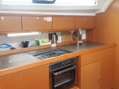 Galley of Lory, a Bavaria Cruiser 41 sailboat at Split, Croatia
