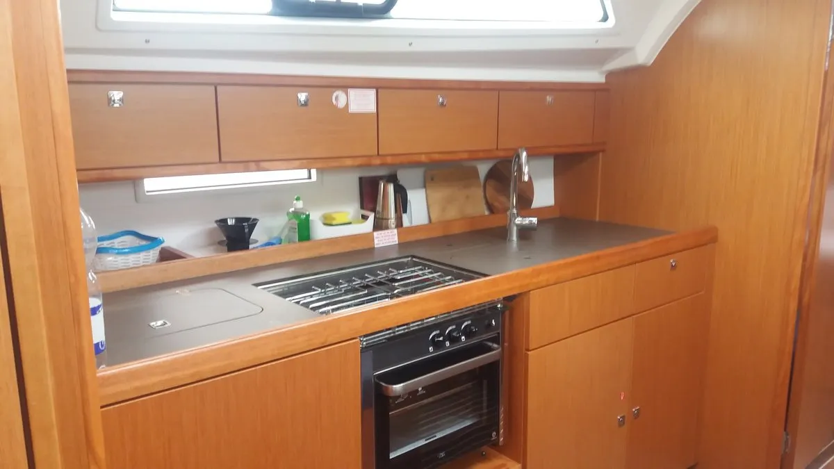 Galley of Lory, a Bavaria Cruiser 41 sailboat at Split, Croatia