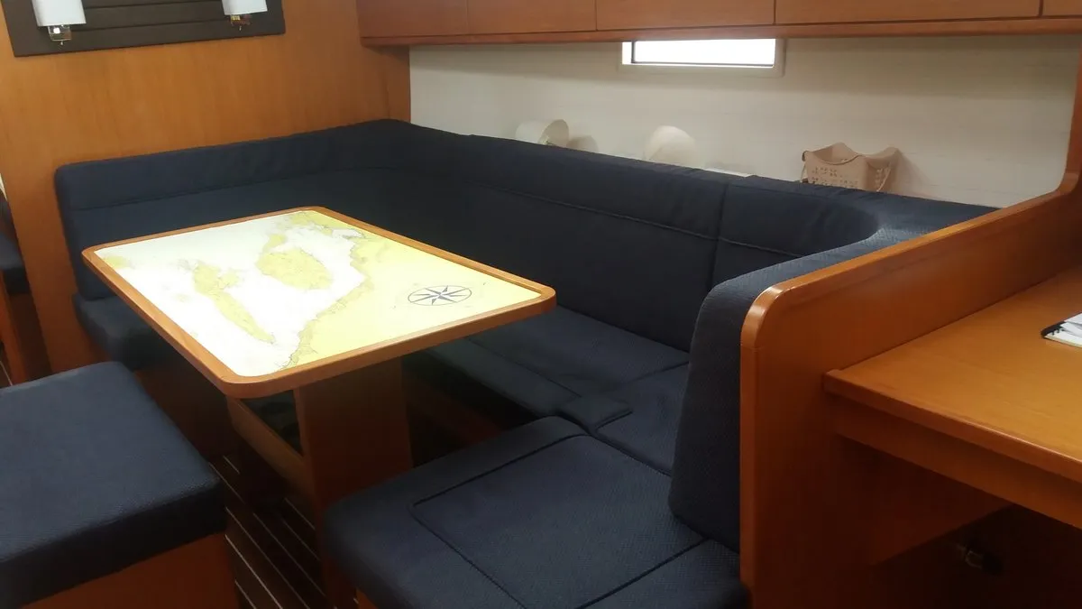 Salon of Lory, a Bavaria Cruiser 41 sailboat at Split, Croatia