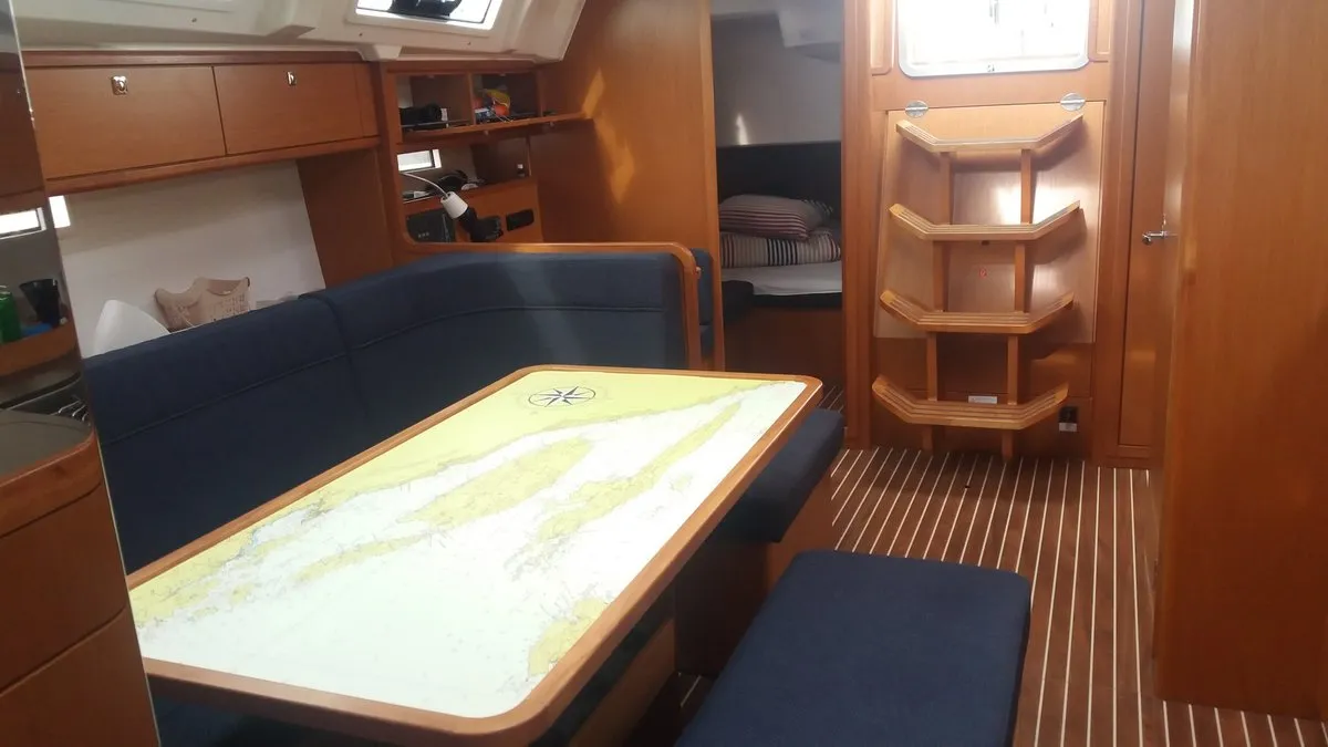 Salon of Lory, a Bavaria Cruiser 41 sailboat at Split, Croatia