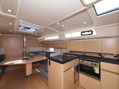 Galley of Estel, a Hanse 418 sailboat at Grad Kaštela, Croatia
