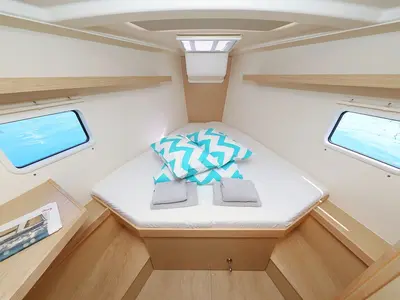 Cabin on Estel, a Hanse 418 sailboat at Grad Kaštela, Croatia