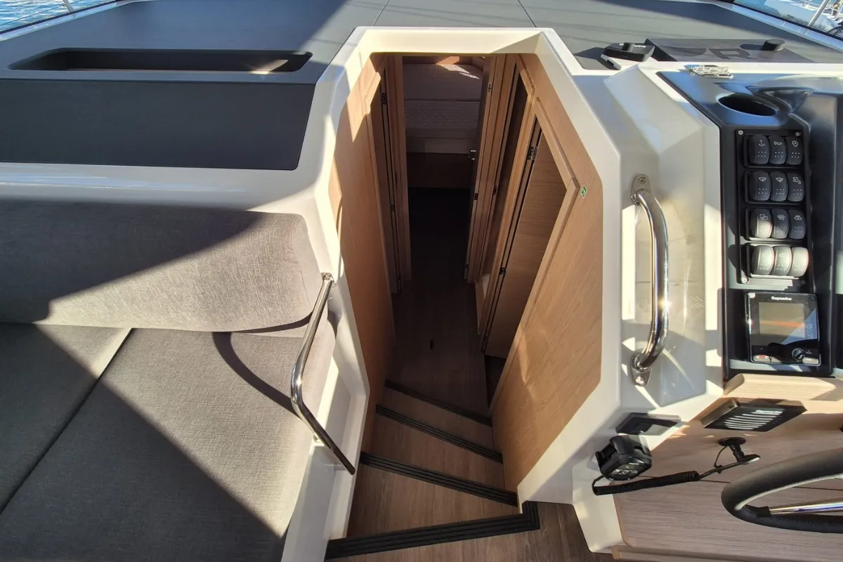 Swift Home, a Beneteau Swift Trawler 41 motor yacht at Pirovac, Croatia