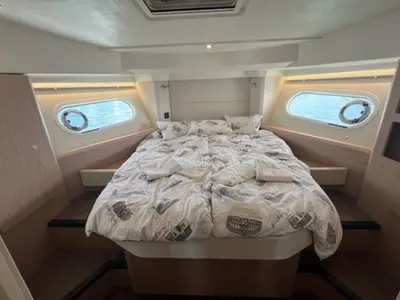 Cabin on Swift Home, a Beneteau Swift Trawler 41 motor yacht at Pirovac, Croatia