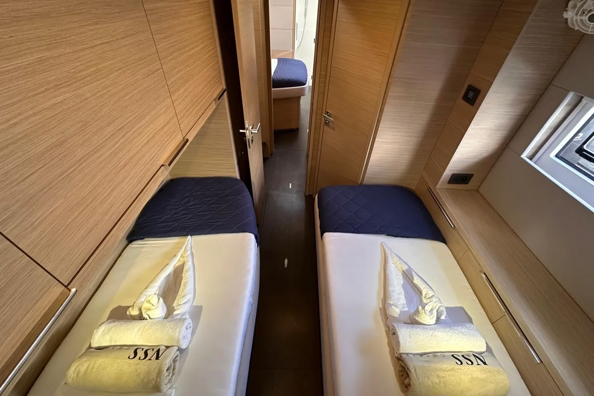 Cabin on MAUI (PTP), a Lagoon 55 catamaran at Pointe-à-Pitre, France