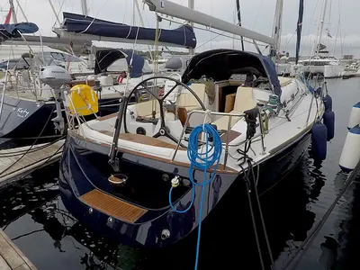Sjor III, a Grand Soleil 40 sailboat at Grad Šibenik, Croatia