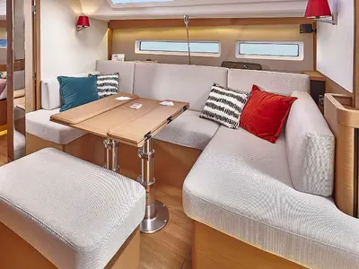 Salon of Innovation, a Jeanneau Sun Odyssey 440 sailboat at Portimão, Portugal