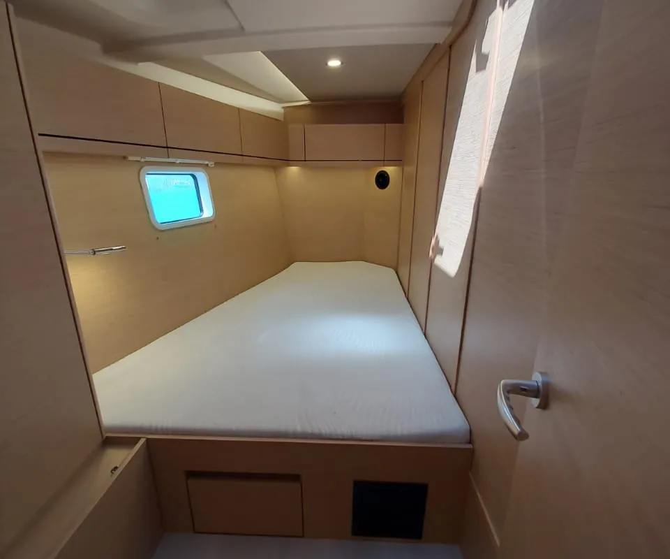 Cabin on Andromeda, a Hanse 508 sailboat at Lavrion, Greece
