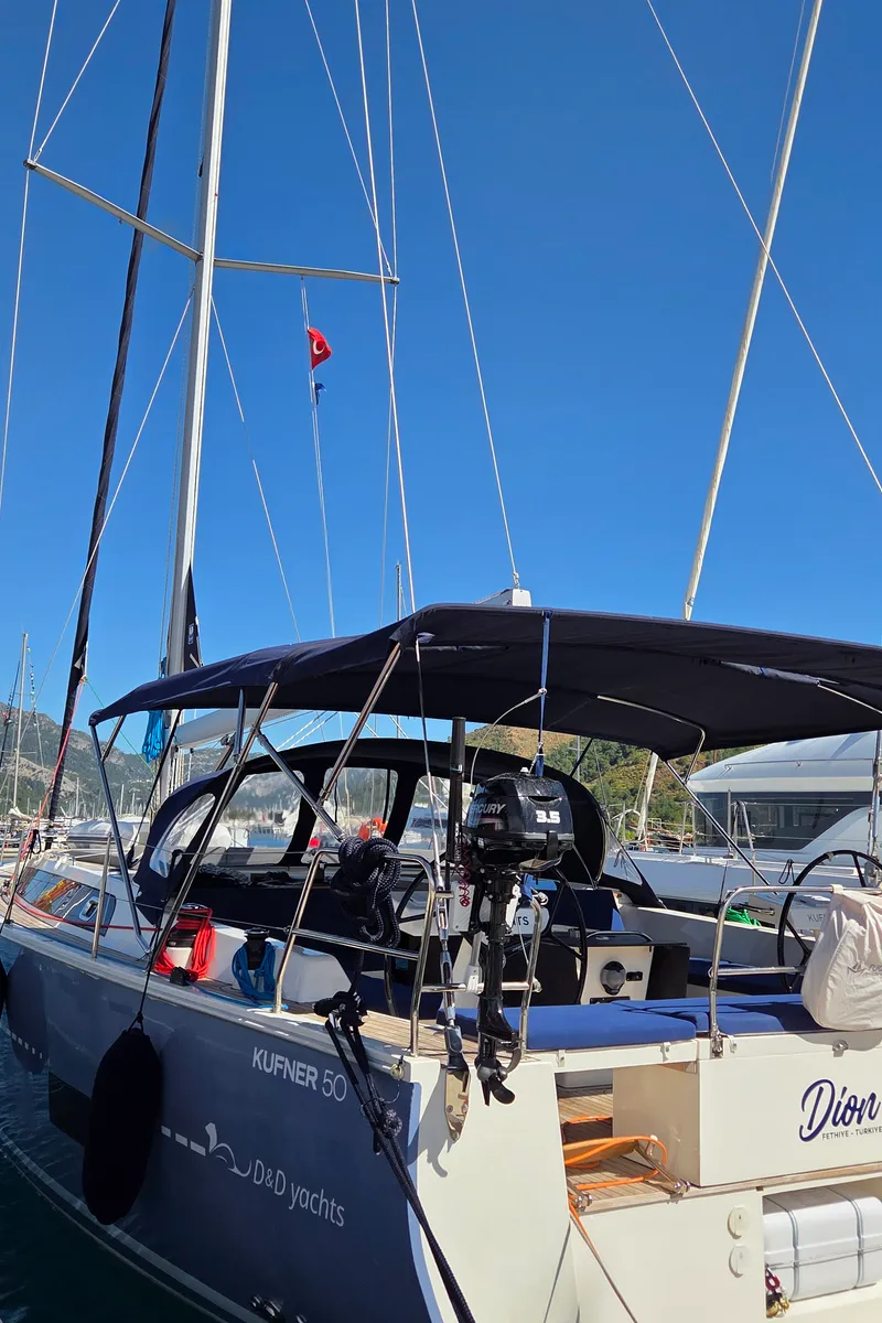 Dion, a D&D Kufner 50 sailboat at Marmaris, Turkey