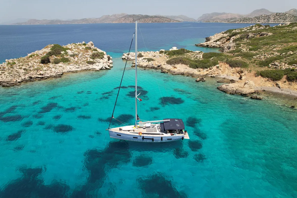 Dion, a D&D Kufner 50 sailboat at Marmaris, Turkey