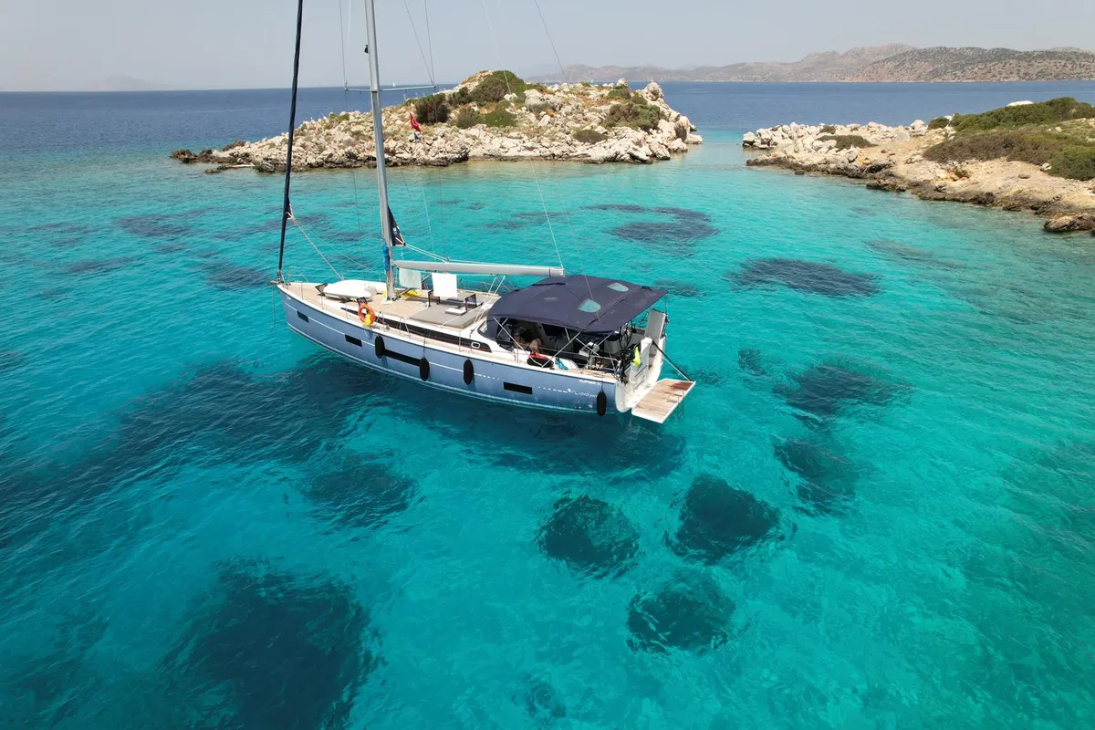 Dion, a D&D Kufner 50 sailboat at Marmaris, Turkey
