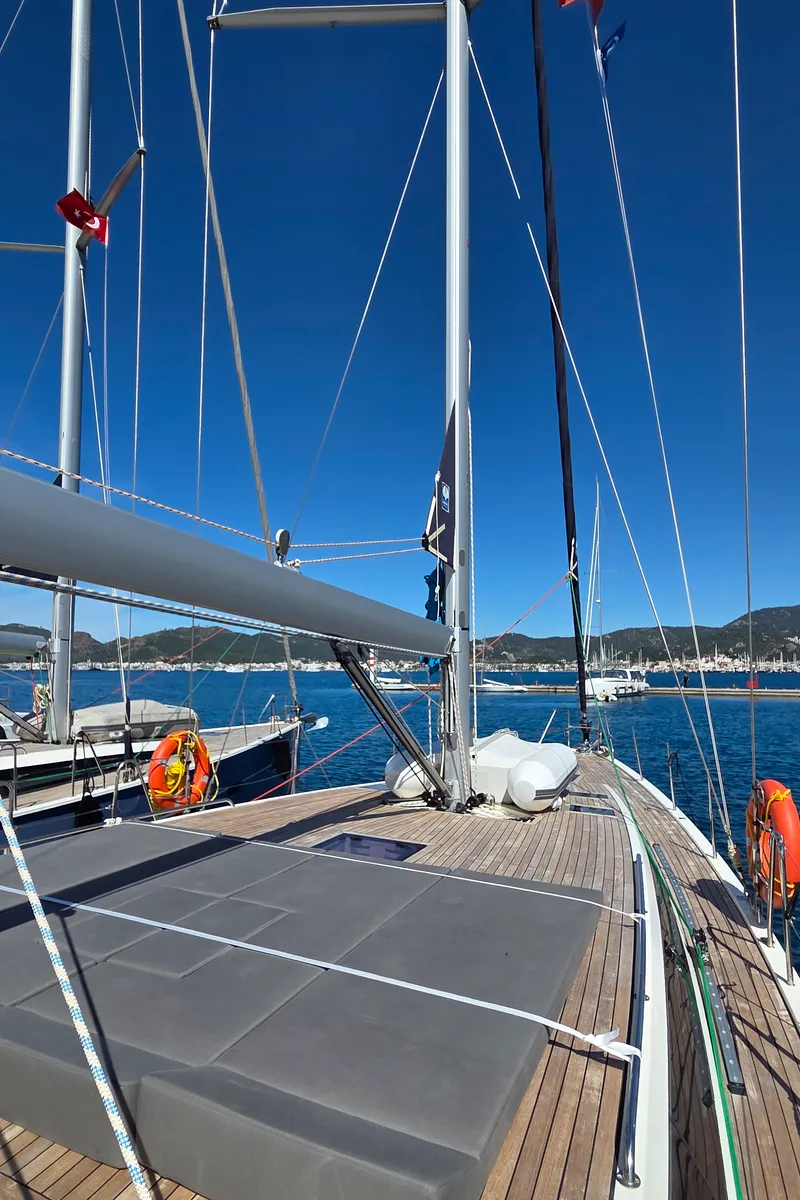 Dion, a D&D Kufner 50 sailboat at Marmaris, Turkey