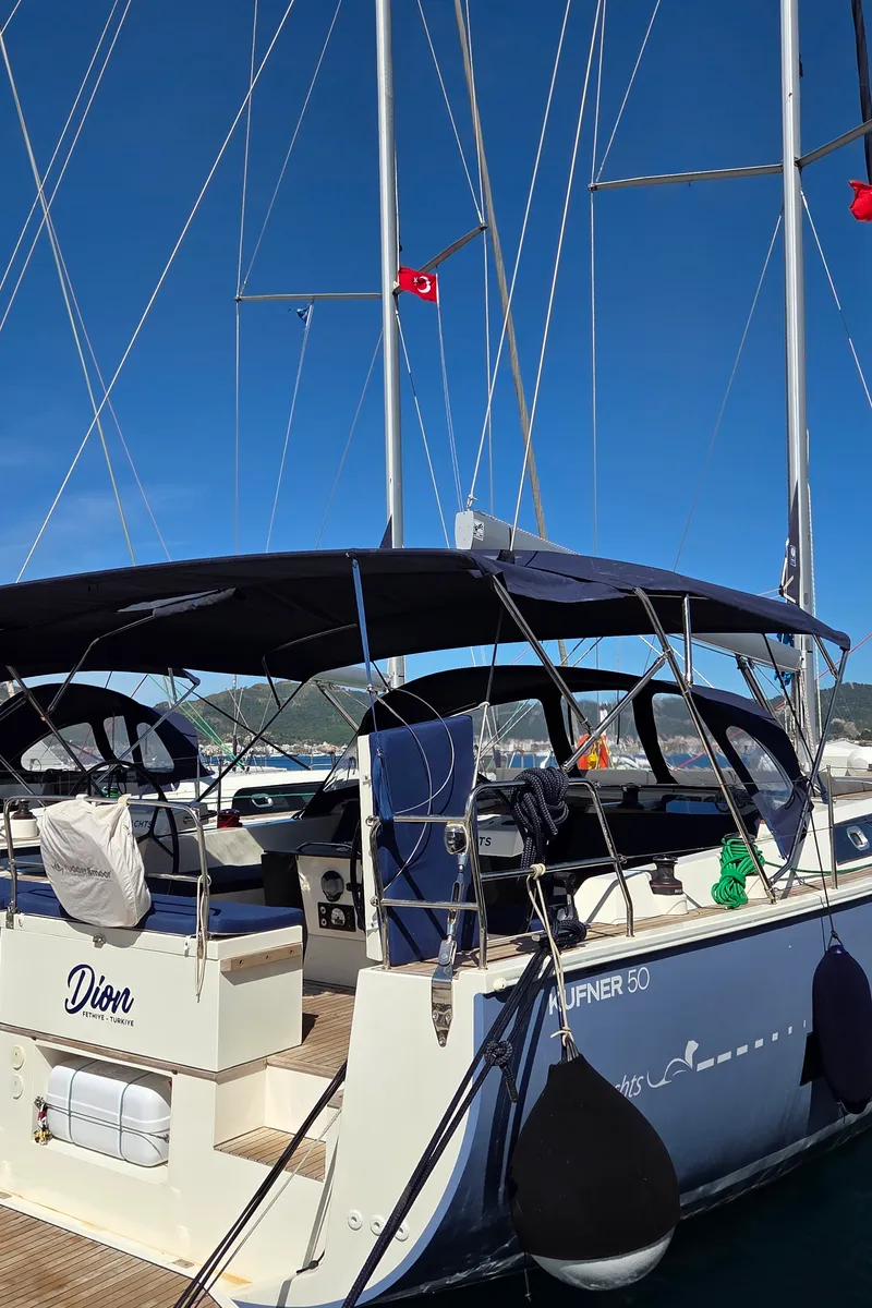 Dion, a D&D Kufner 50 sailboat at Marmaris, Turkey