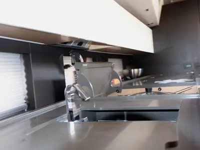 Galley of Premium +, a Beneteau Oceanis Yacht 62 sailboat at Rosignano Solvay, Italy