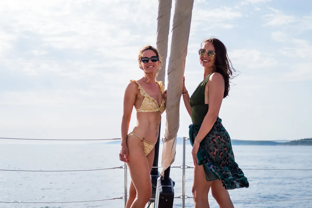 Vulpino, a Sunreef 60 catamaran at Kaštela, Croatia