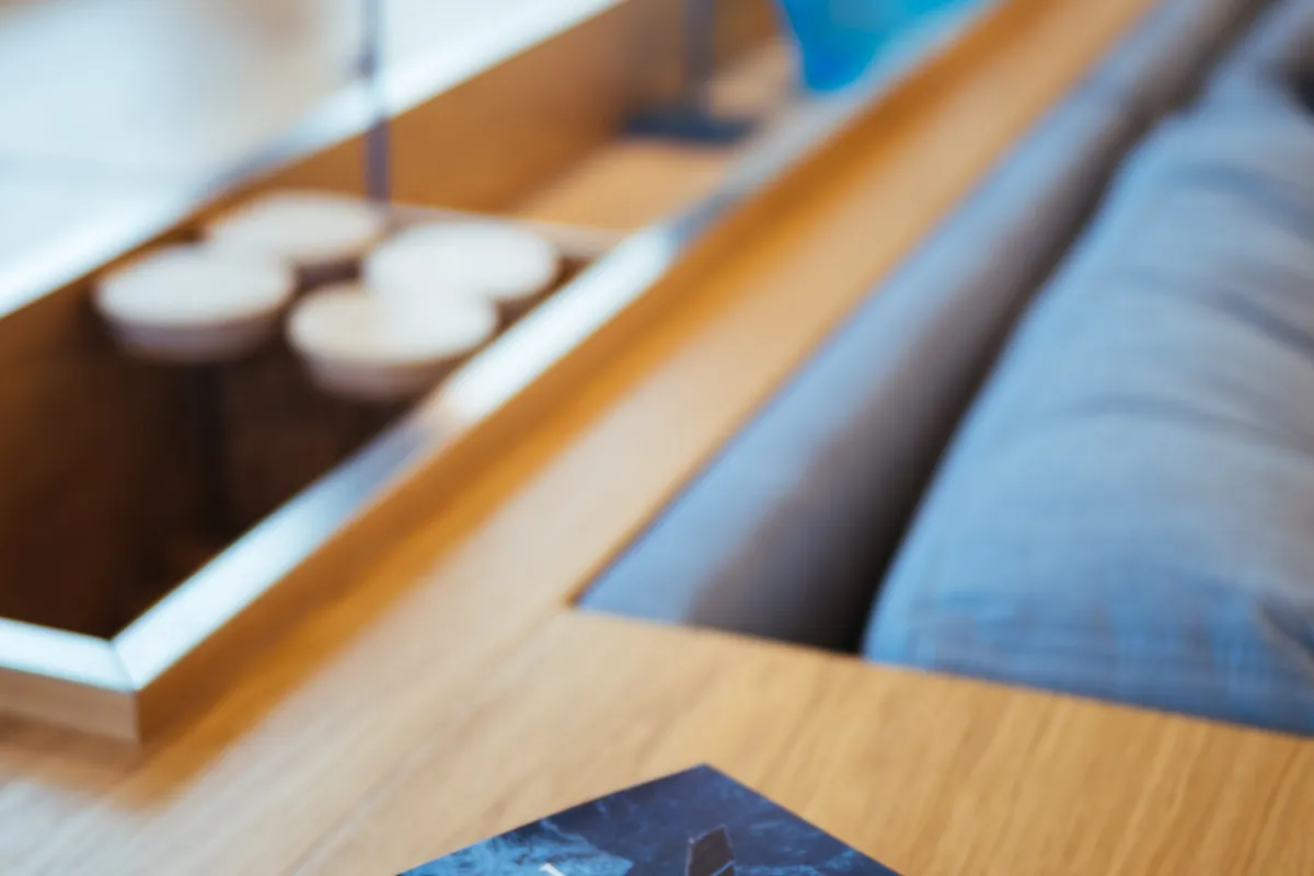 Salon of Vulpino, a Sunreef 60 catamaran at Kaštela, Croatia